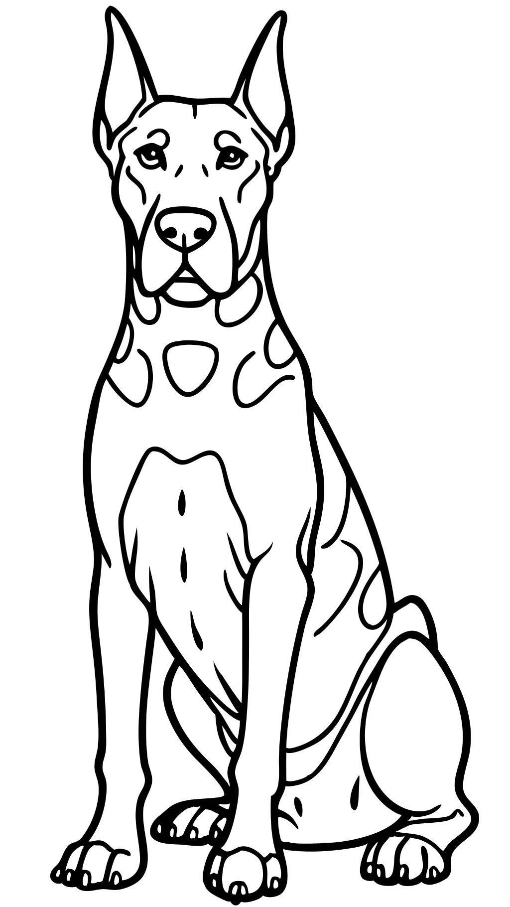 coloring pages of great danes